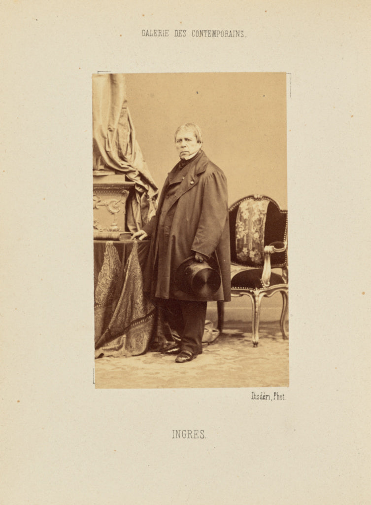 André Adolphe-Eugène Disdéri:Ingres, Poster Print Wall Art