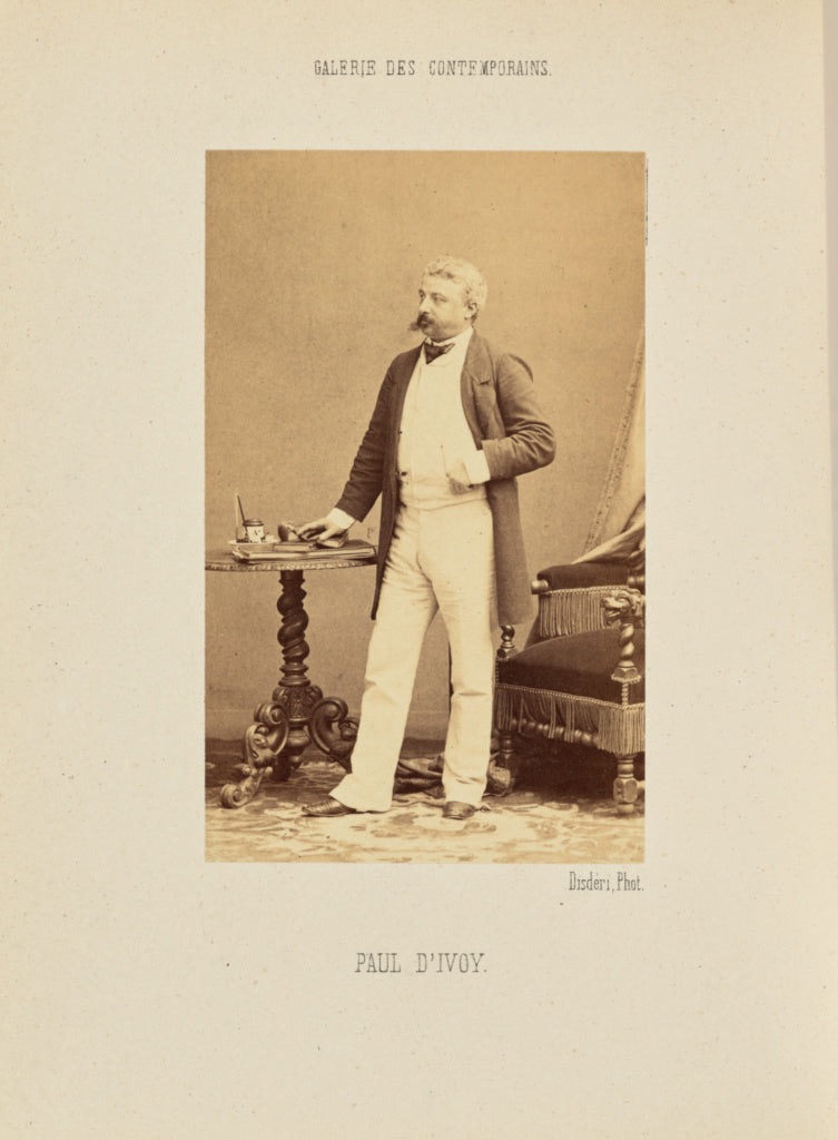 André Adolphe-Eugène Disdéri:Paul d'Ivoy, Poster Print Wall Art