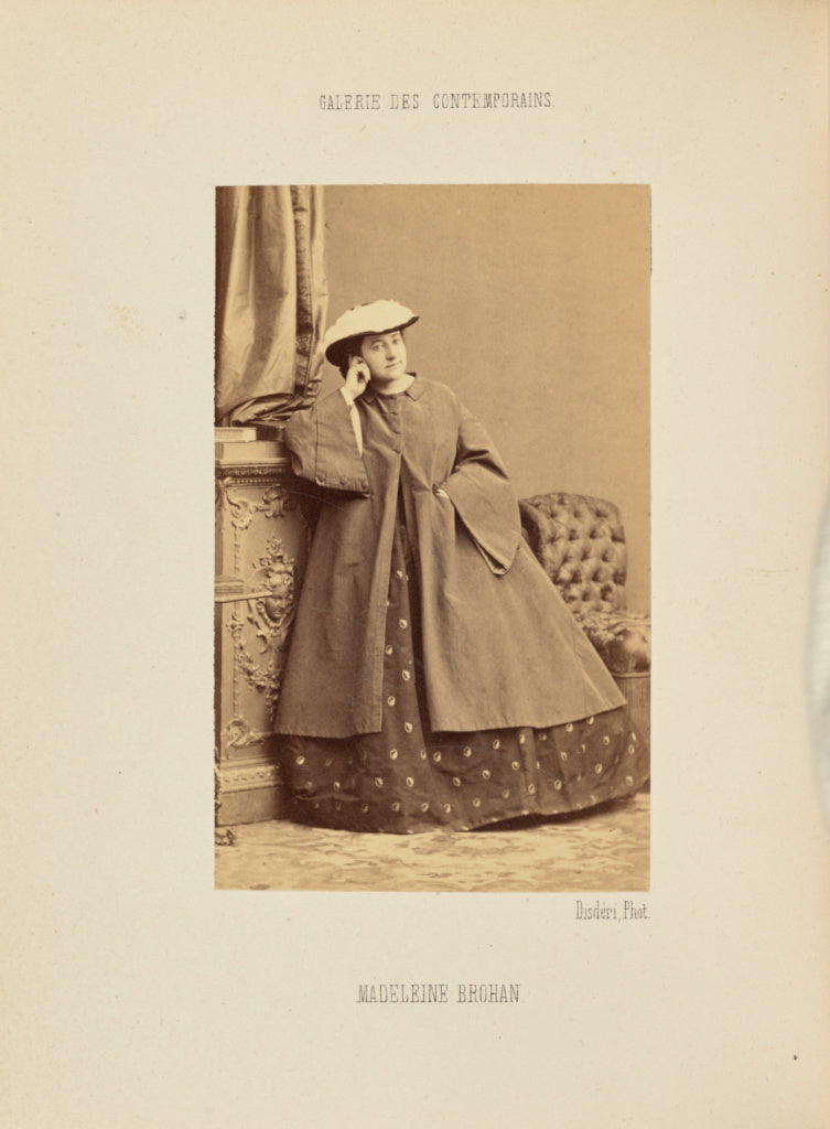 André Adolphe-Eugène Disdéri:Madeleine Brohan, Poster Print Wall Art