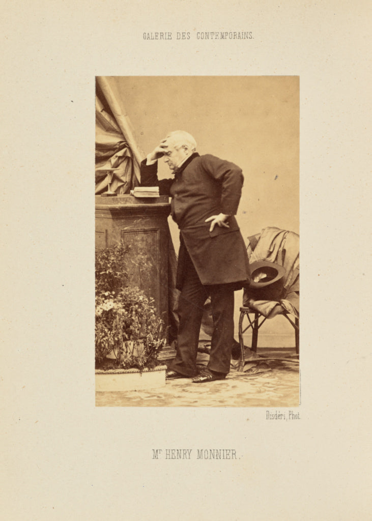 André Adolphe-Eugène Disdéri:Monsieur Henry Monnier, Poster Print Wall Art
