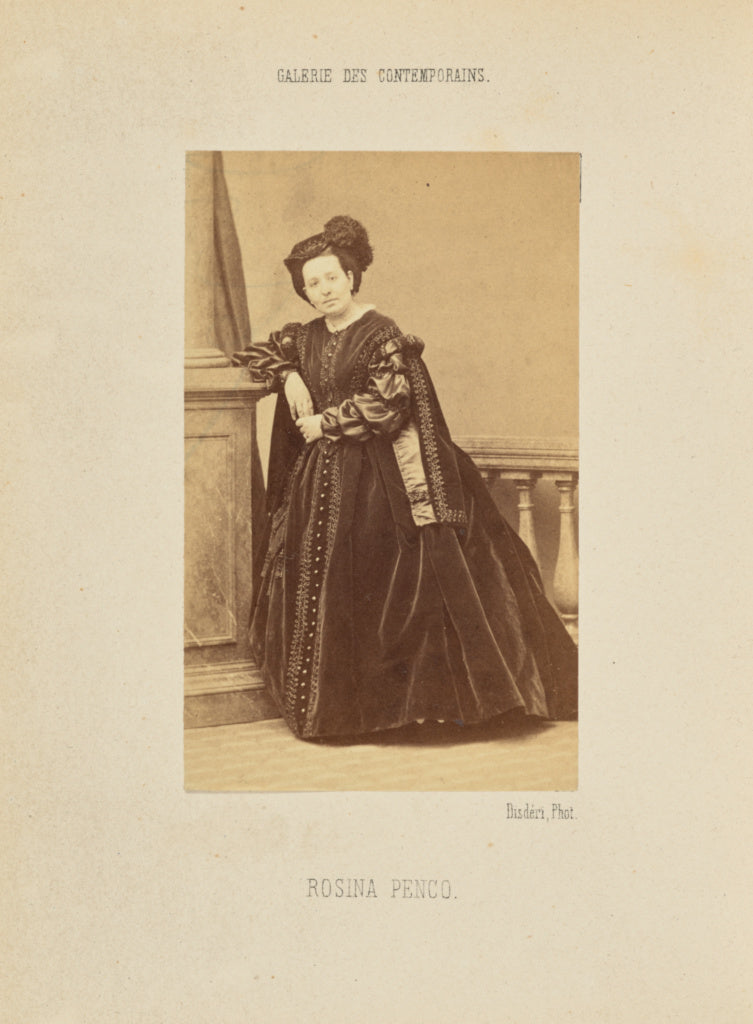 André Adolphe-Eugène Disdéri:Rosina Penco, Poster Print Wall Art