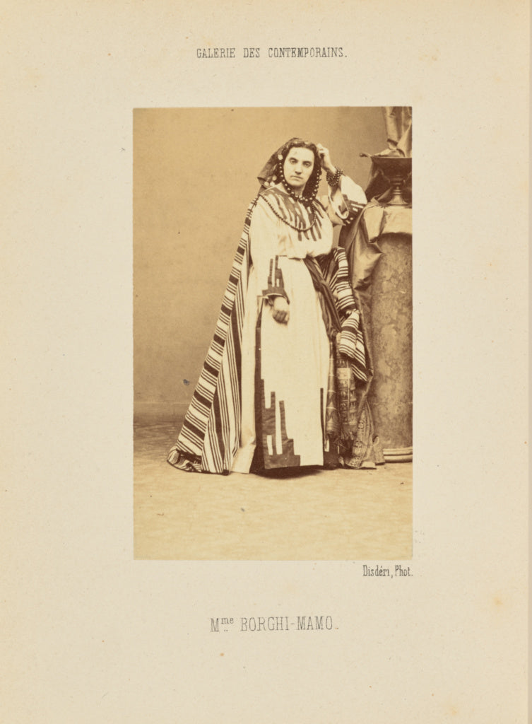 André Adolphe-Eugène Disdéri:Madame Borghi-Mamo, Poster Print Wall Art