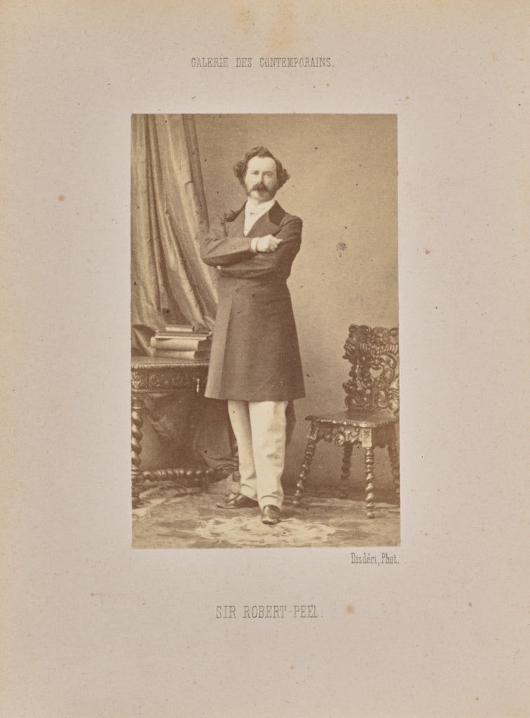 André Adolphe-Eugène Disdéri:Sir Robert Peel, Poster Print Wall Art