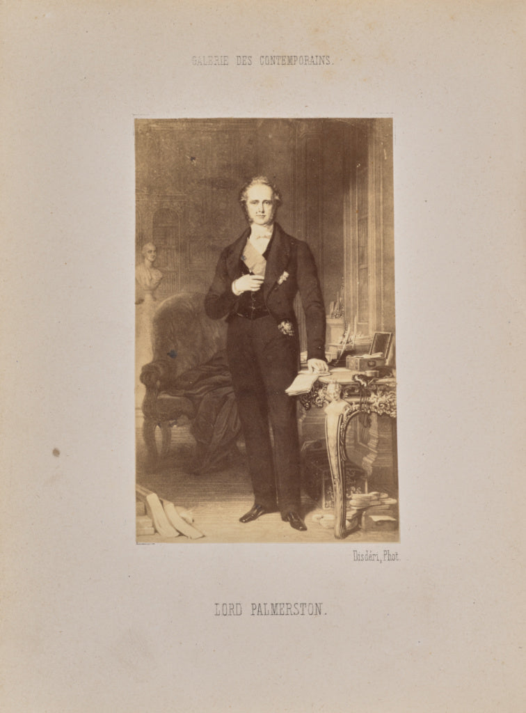 André Adolphe-Eugène Disdéri:Lord Palmerston, Poster Print Wall Art