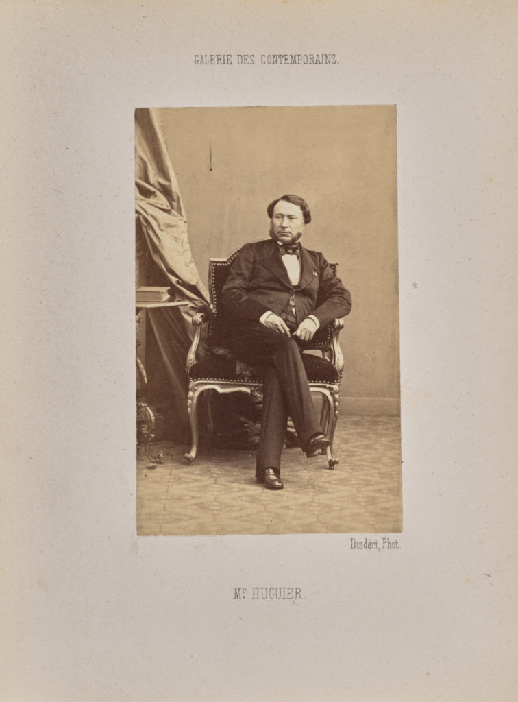 André Adolphe-Eugène Disdéri:Monsieur Huguier, Poster Print Wall Art