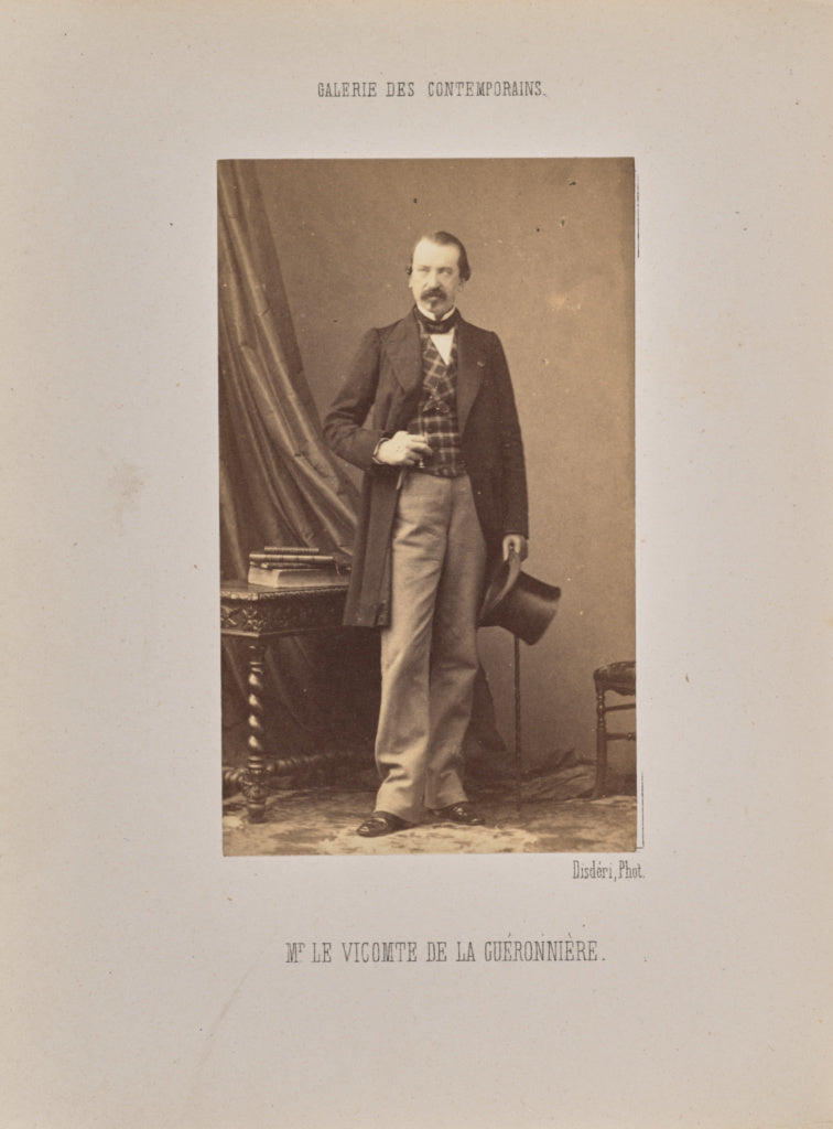 André Adolphe-Eugène Disdéri:Monsieur le vicomte de la Guér, Poster Print Wall Art