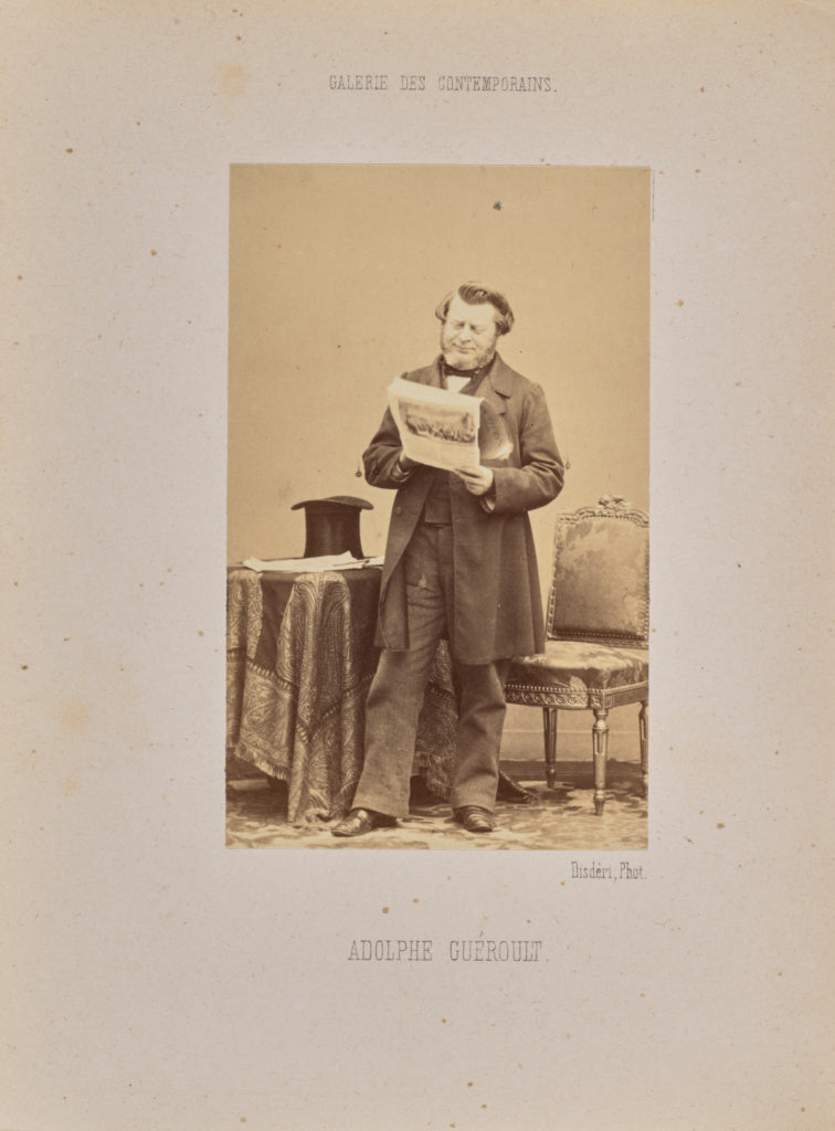 André Adolphe-Eugène Disdéri:Adolphe Guéroult,16x12"(A3)Poster