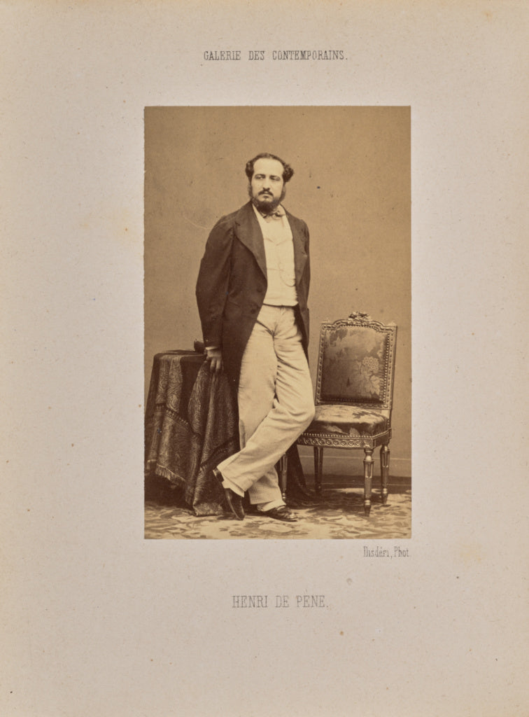 André Adolphe-Eugène Disdéri:Henri de Pène, Poster Print Wall Art