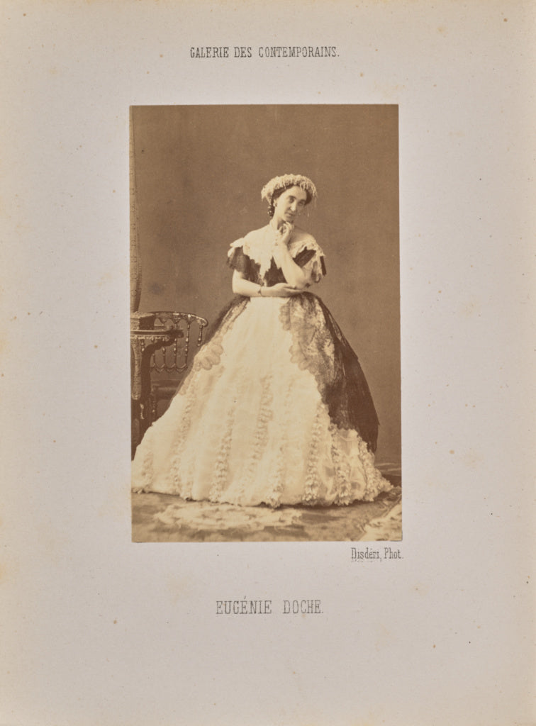 André Adolphe-Eugène Disdéri:Eugénie Doche, Poster Print Wall Art