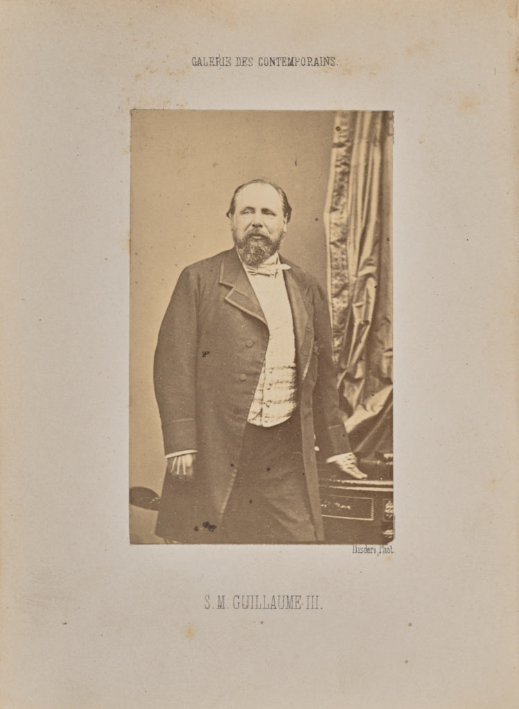 André Adolphe-Eugène Disdéri:Sa majesté Guillaume III, Poster Print Wall Art