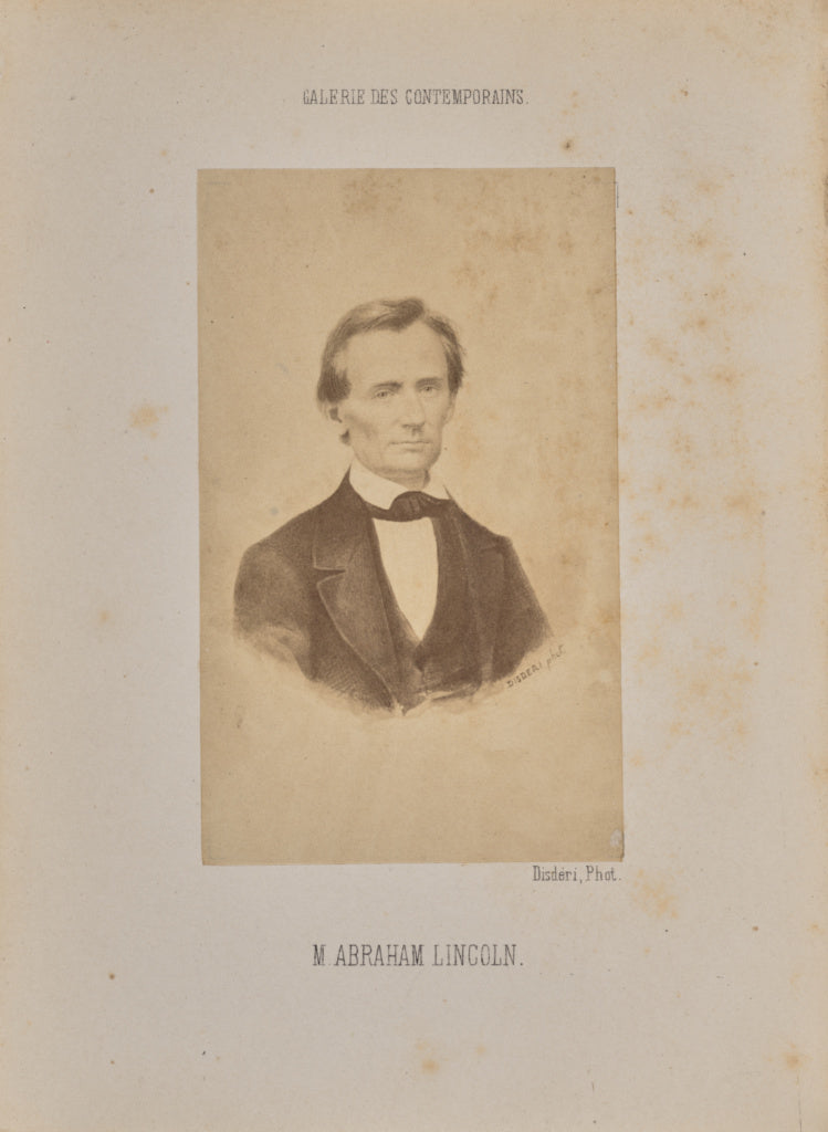 André Adolphe-Eugène Disdéri:Mr. Abraham Lincoln, Poster Print Wall Art
