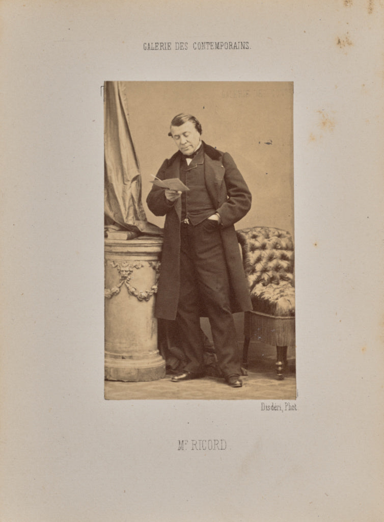 André Adolphe-Eugène Disdéri:Monsieur Ricord, Poster Print Wall Art