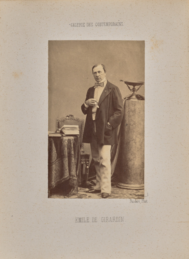 André Adolphe-Eugène Disdéri:Emile de Girardin, Poster Print Wall Art