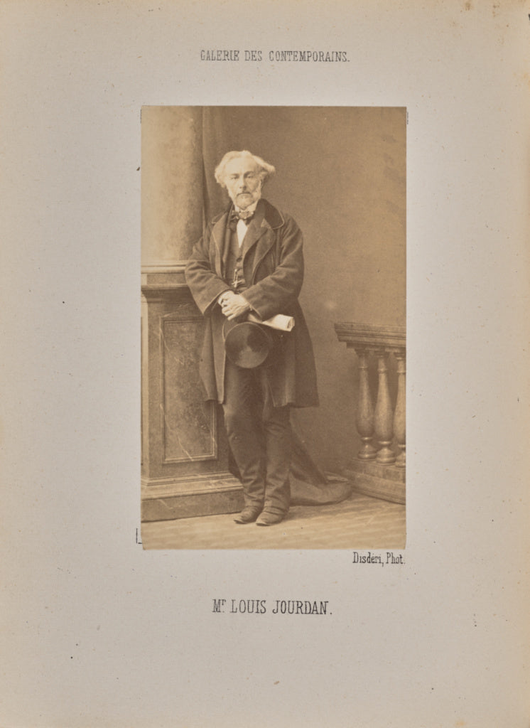 André Adolphe-Eugène Disdéri:Monsieur Louis Jourdan, Poster Print Wall Art