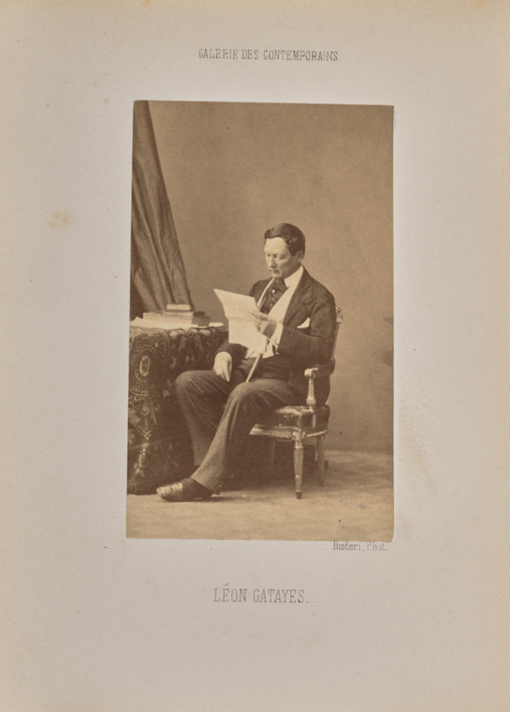 André Adolphe-Eugène Disdéri:Léon Gatayes, Poster Print Wall Art