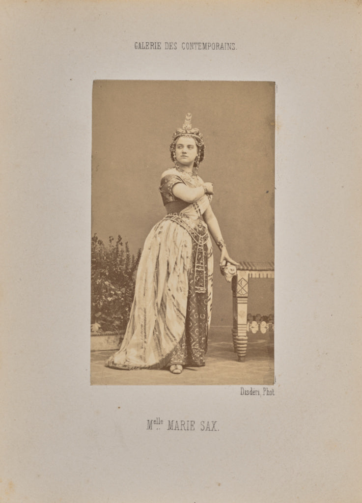 André Adolphe-Eugène Disdéri:Mademoiselle Marie Sax, Poster Print Wall Art