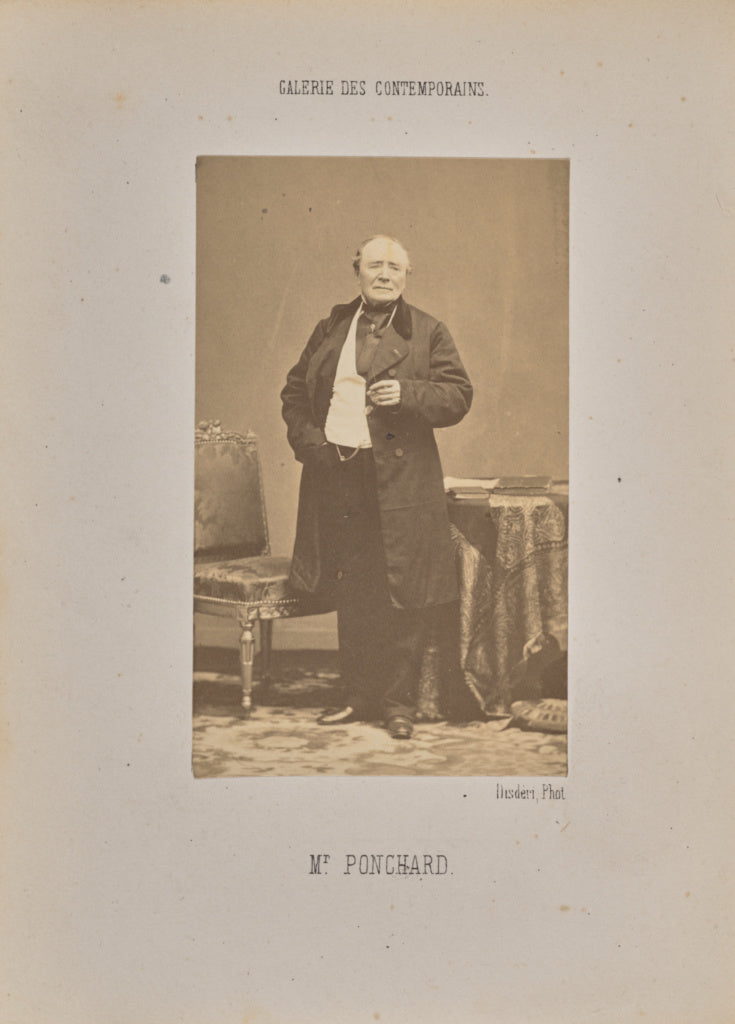 André Adolphe-Eugène Disdéri:Monsieur Ponchard, Poster Print Wall Art