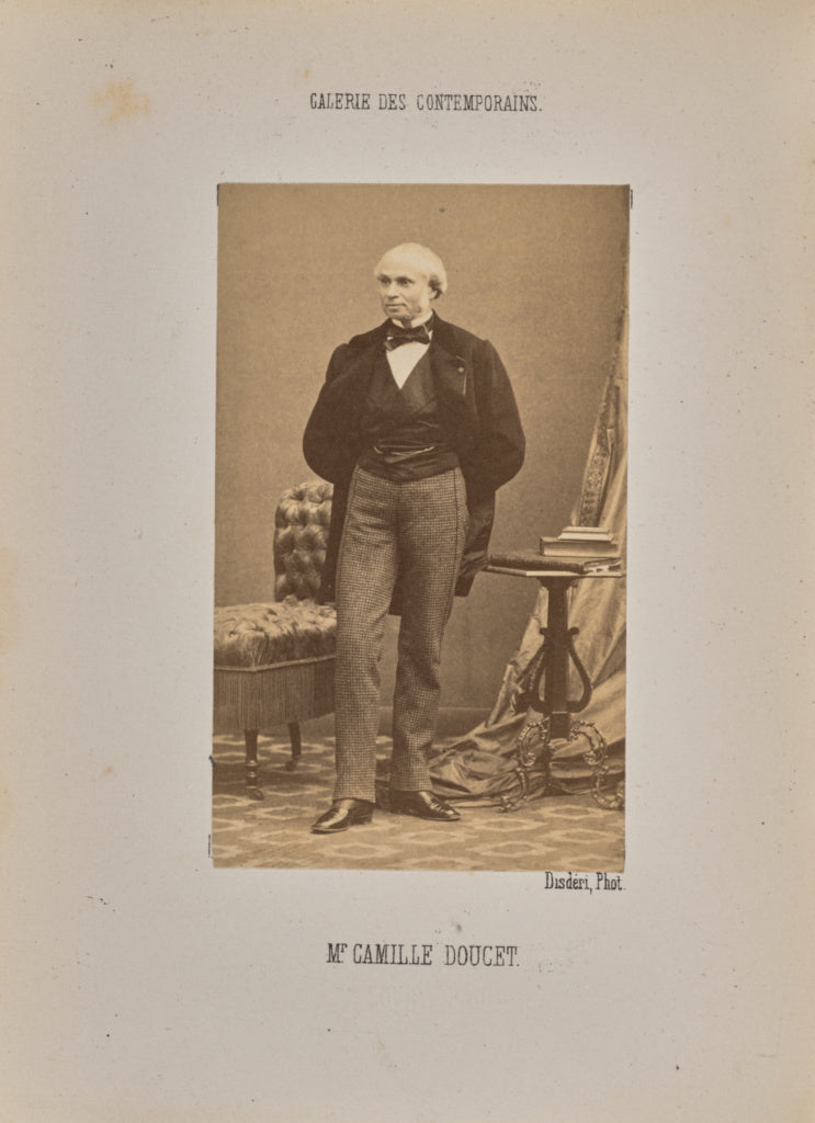 André Adolphe-Eugène Disdéri:Mr. Camille Doucet, Poster Print Wall Art