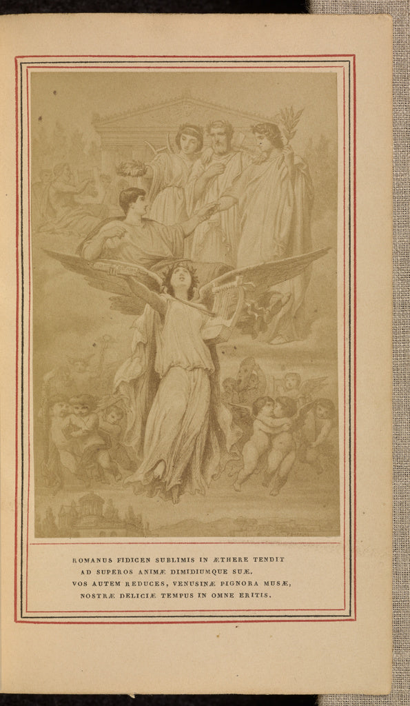 Ernest Barrias:[Angels keeping watch over Romans], Poster Print Wall Art