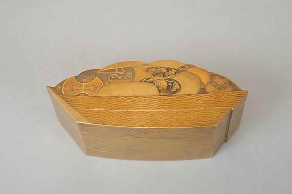 Treasure Boat-shaped Incense Box [K?g?] 17th cent,  Poster Print Wall Art