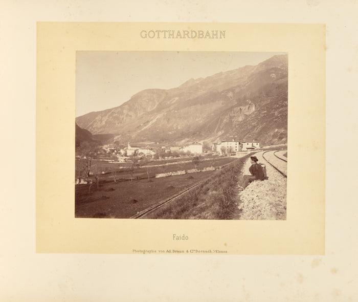 Adolphe Braun & Cie:Gotthardbahn: Faido,16x12