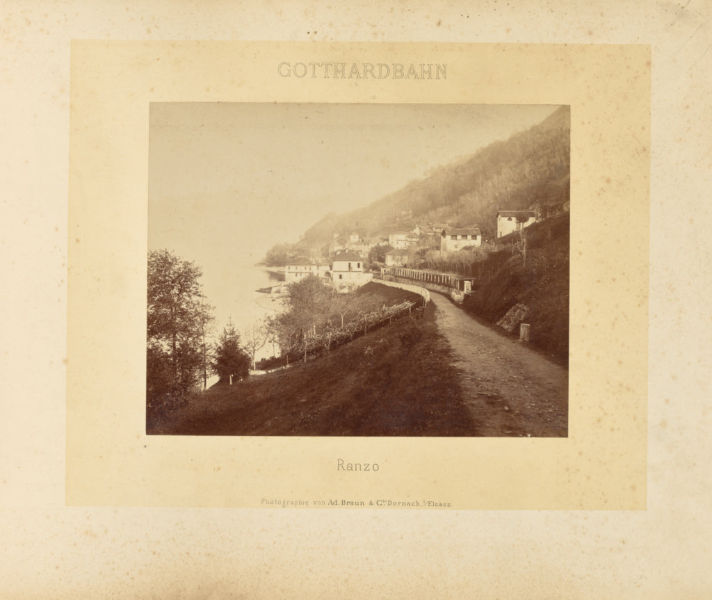 Adolphe Braun & Cie:Gotthardbahn: Ranzo, Poster Print Wall Art