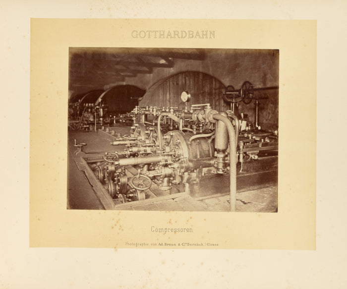 Adolphe Braun & Cie:Gotthardbahn: Compressoren,16x12