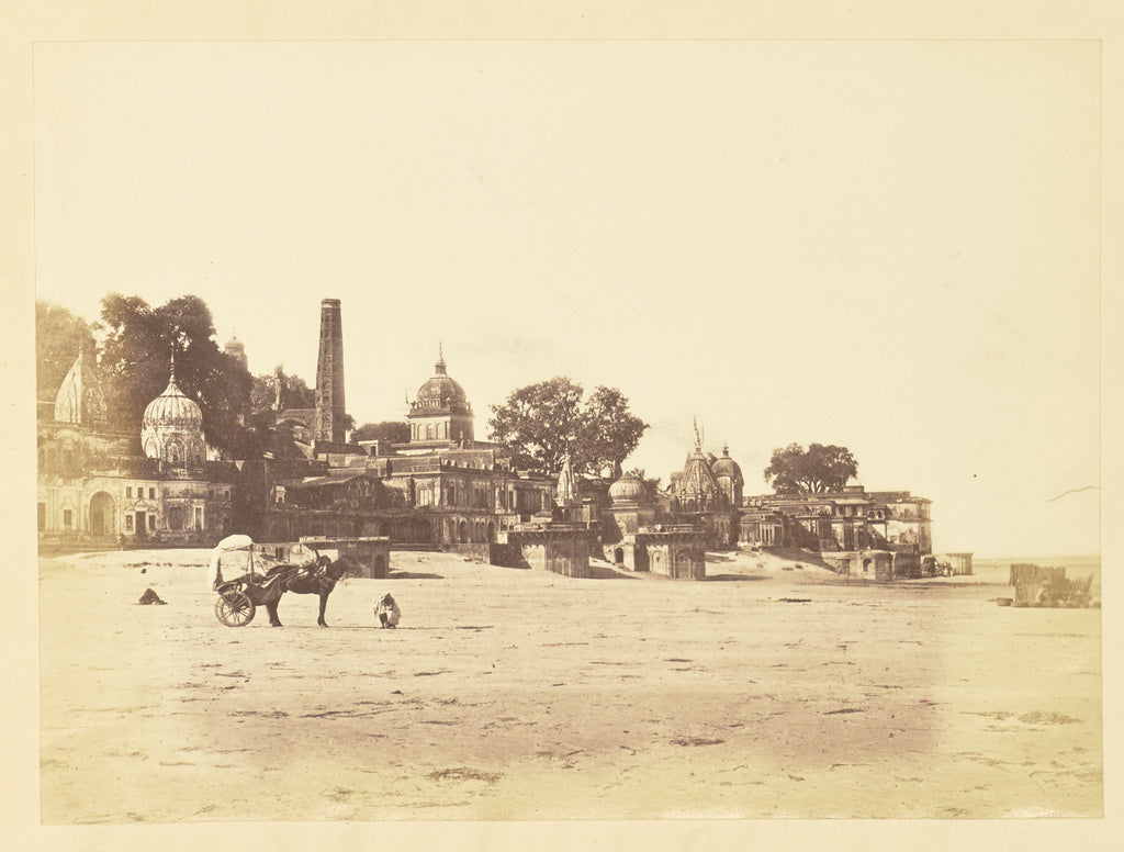 Unknown:[Ghat at Low Tide, India], Poster Print Wall Art