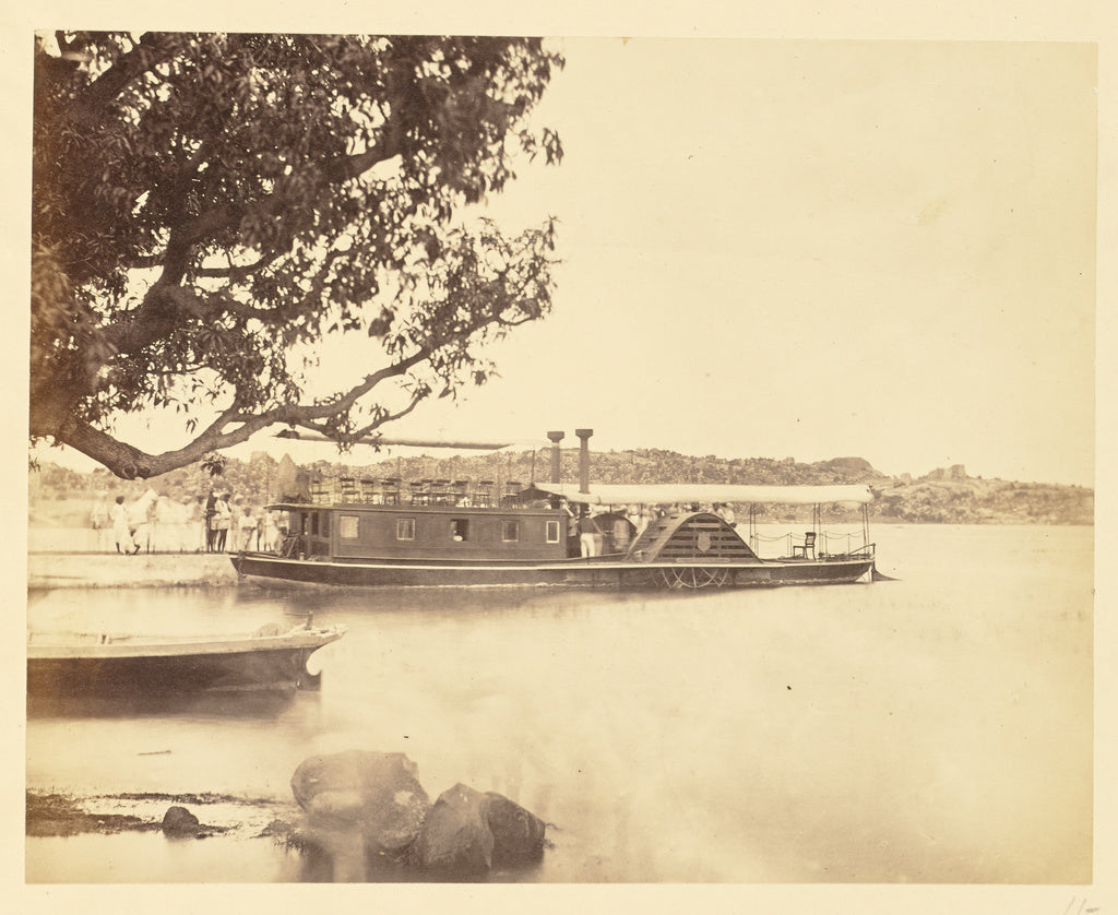 Unknown:[Paddle Steamer, India], Poster Print Wall Art