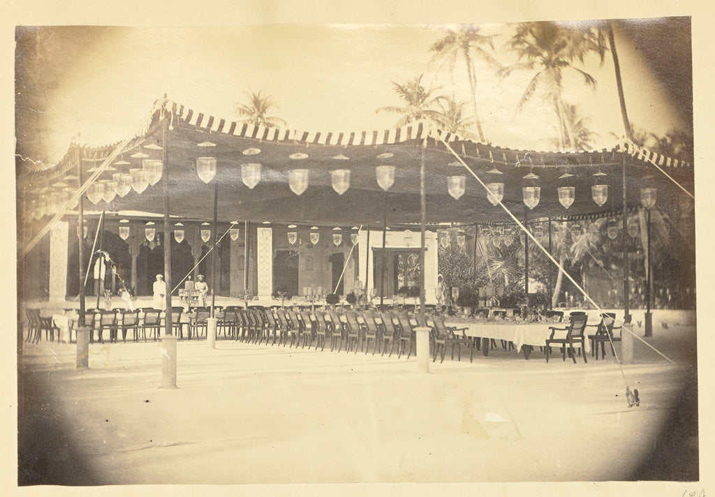 Unknown:[Outdoor Banquet, India], Poster Print Wall Art