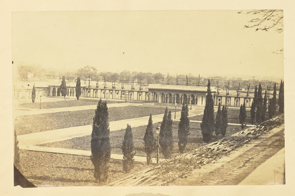 Unknown:[Enclosed Courtyard with Terrace, India], Poster Print Wall Art