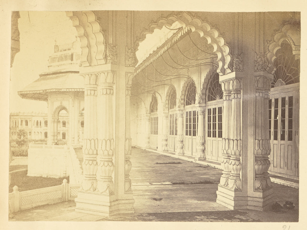 Unknown:[Arcade with Scalloped Arches, India], Poster Print Wall Art