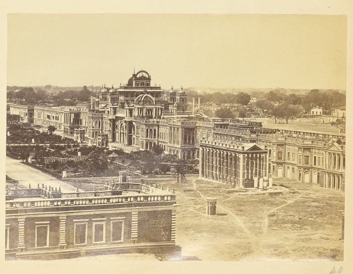 Unknown:[The Kaiserbagh, Looking toward the Kaiser Pasand, L,16x12