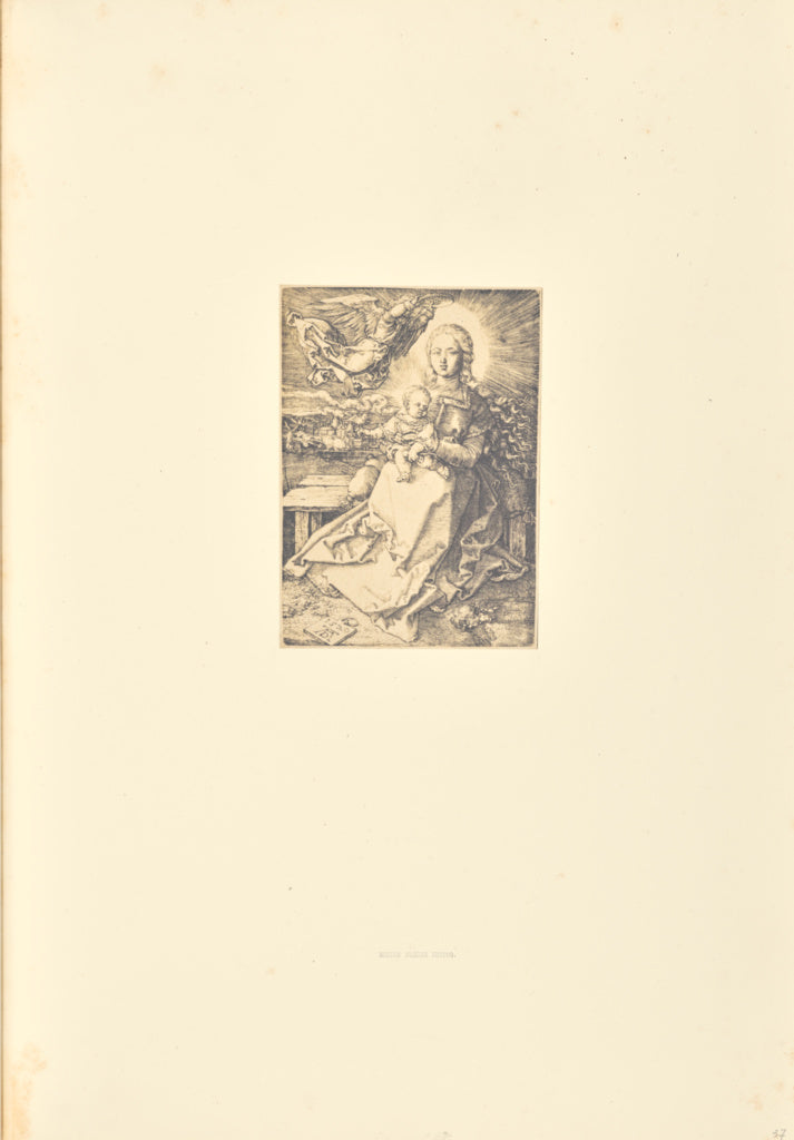 Bisson Frères:La Vierge couronnée par un ange, Poster Print Wall Art