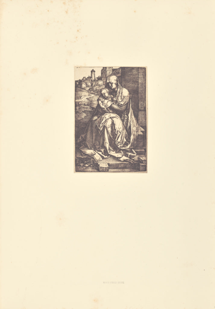 Bisson Frères:La Vierge assise au pied d'une muraille, Poster Print Wall Art