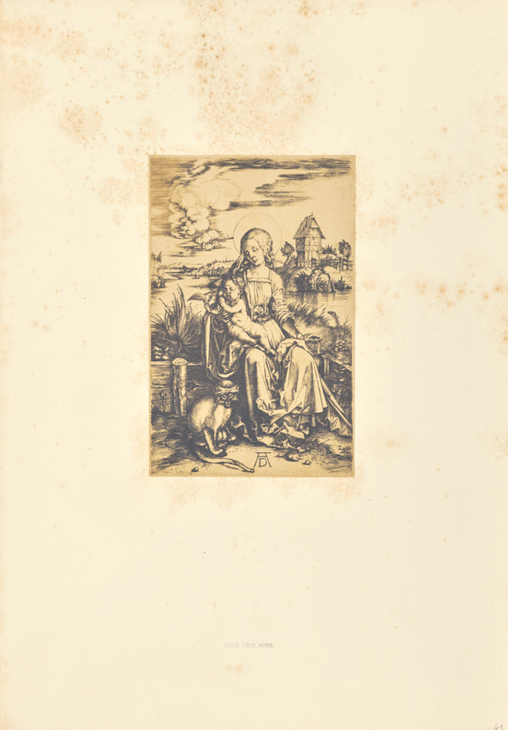 Bisson Frères:La Vierge au singe, Poster Print Wall Art