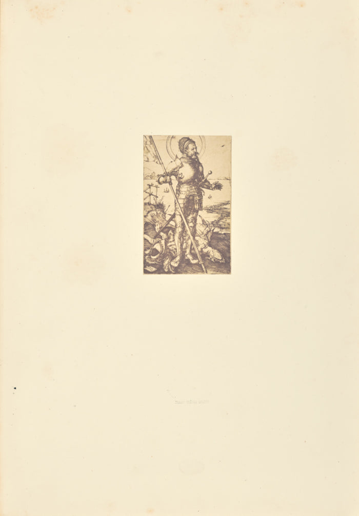 Bisson Frères:Saint George à pied,16x12