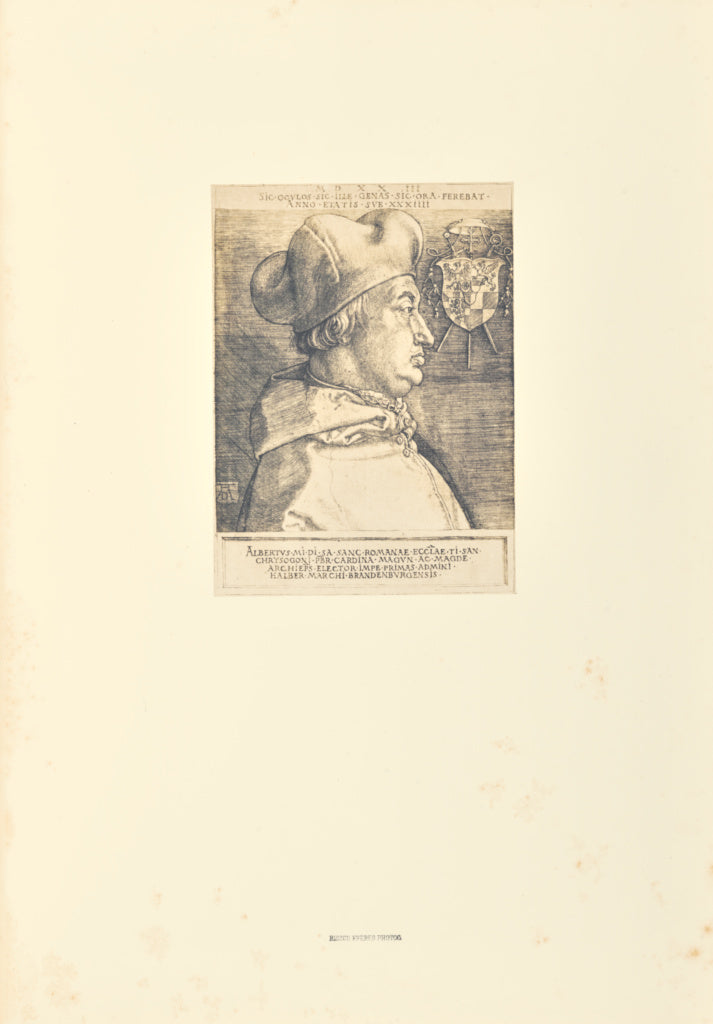 Bisson Frères:Albert de Mayence, vu de profil, Poster Print Wall Art