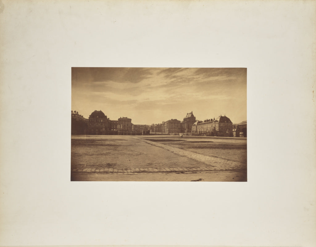 André Adolphe-Eugène Disdéri:[Exterior view of Château de V, Poster Print Wall Art