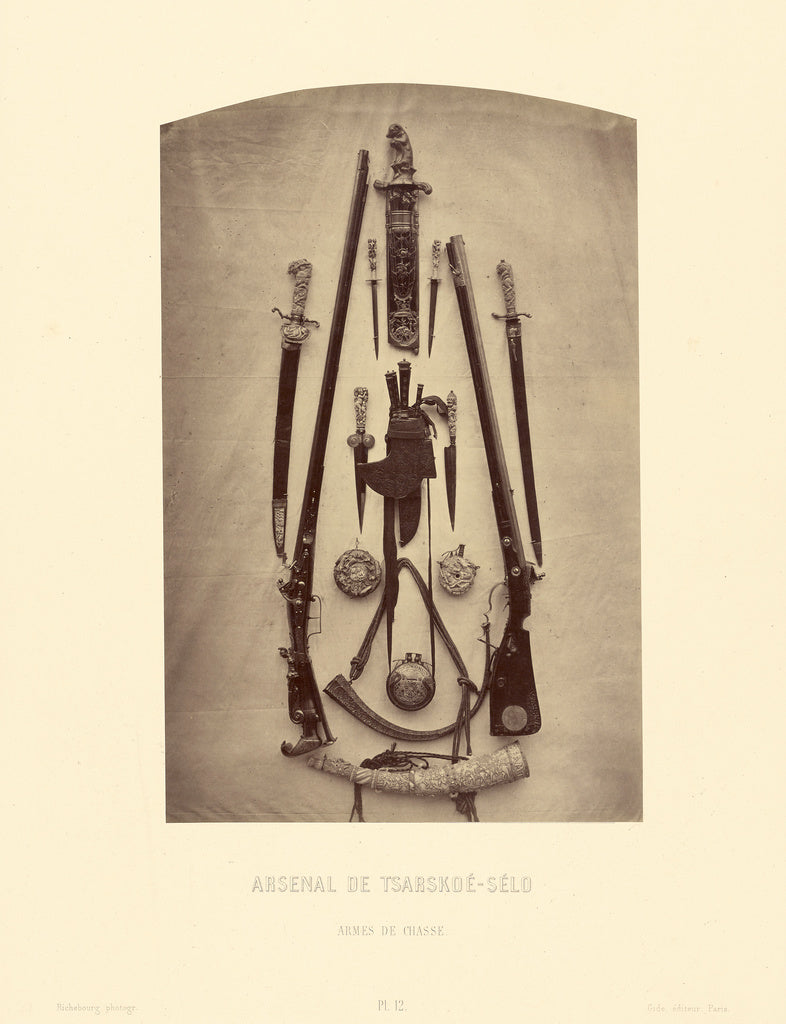 Pierre-Ambrose Richebourg:Arsenal de Tsarskoe-Selo, Armes de, Poster Print Wall Art