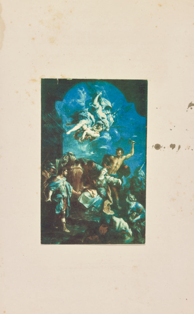 Charles Cros:[Painting of scene with angels], Poster Print Wall Art