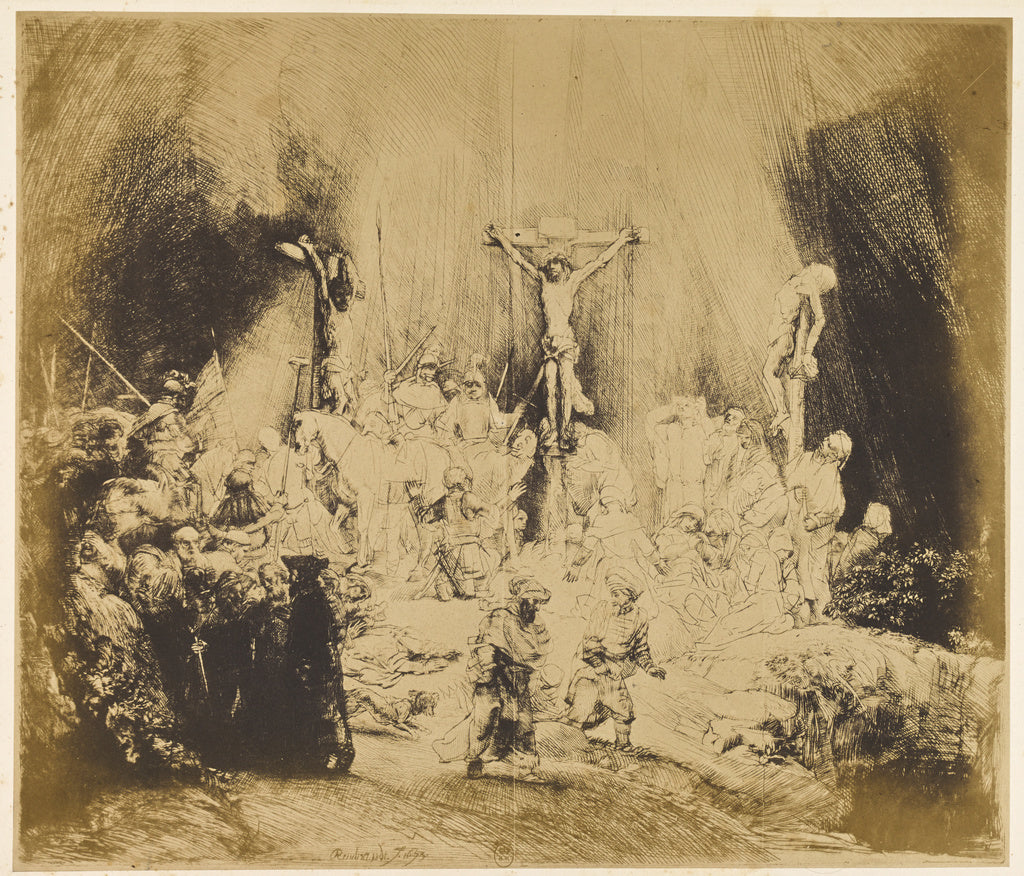Bisson Frères:Les Trois Croix, Poster Print Wall Art