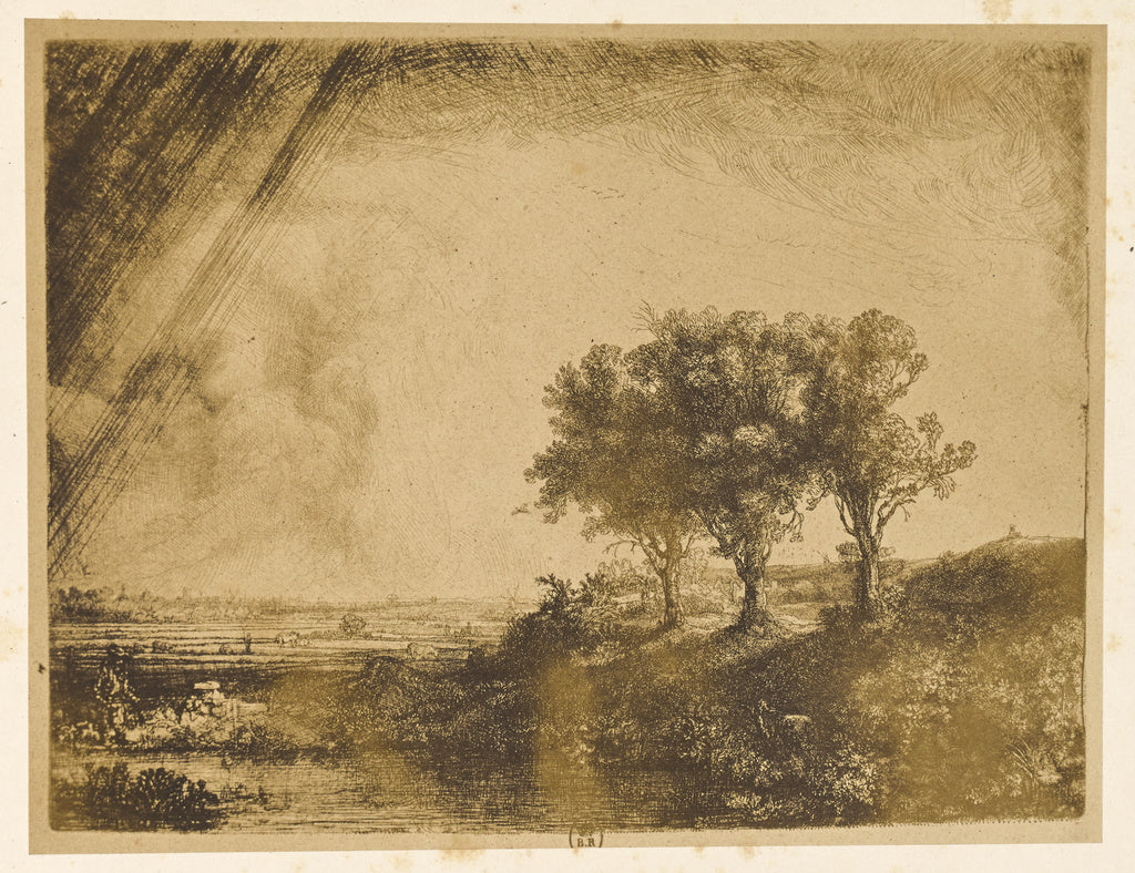 Bisson Frères:Le Paysage aux Trois Arbres, Poster Print Wall Art