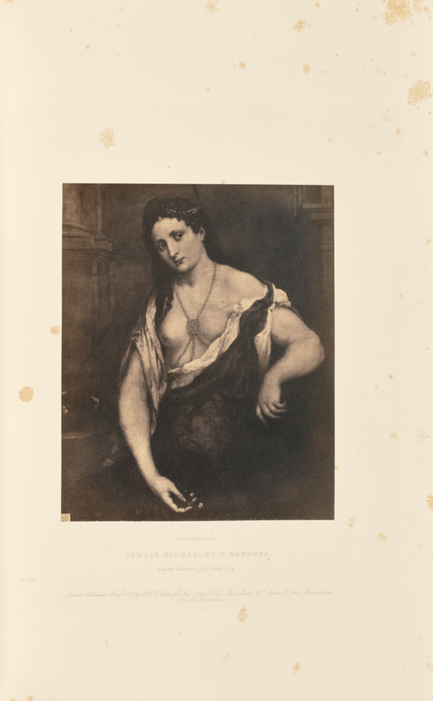 Caldesi & Montecchi:Female Figure, by P. Bordone, Poster Print Wall Art