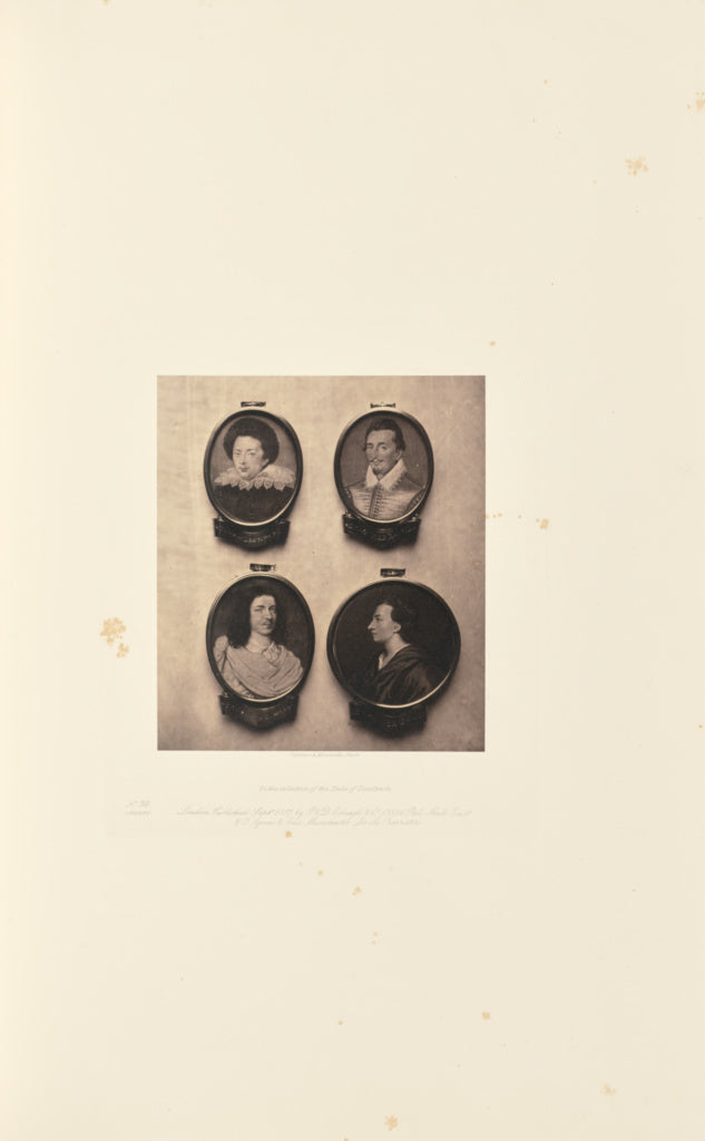 Caldesi & Montecchi:[Four miniature portraits of William Dru, Poster Print Wall Art