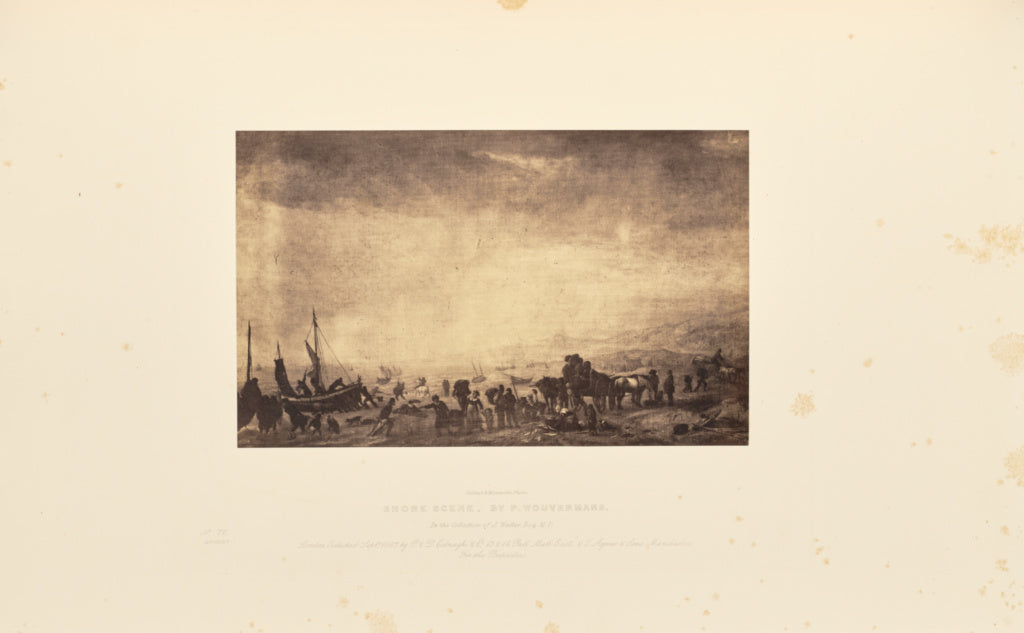 Caldesi & Montecchi:Shore Scene, by P. Wouvermans, Poster Print Wall Art