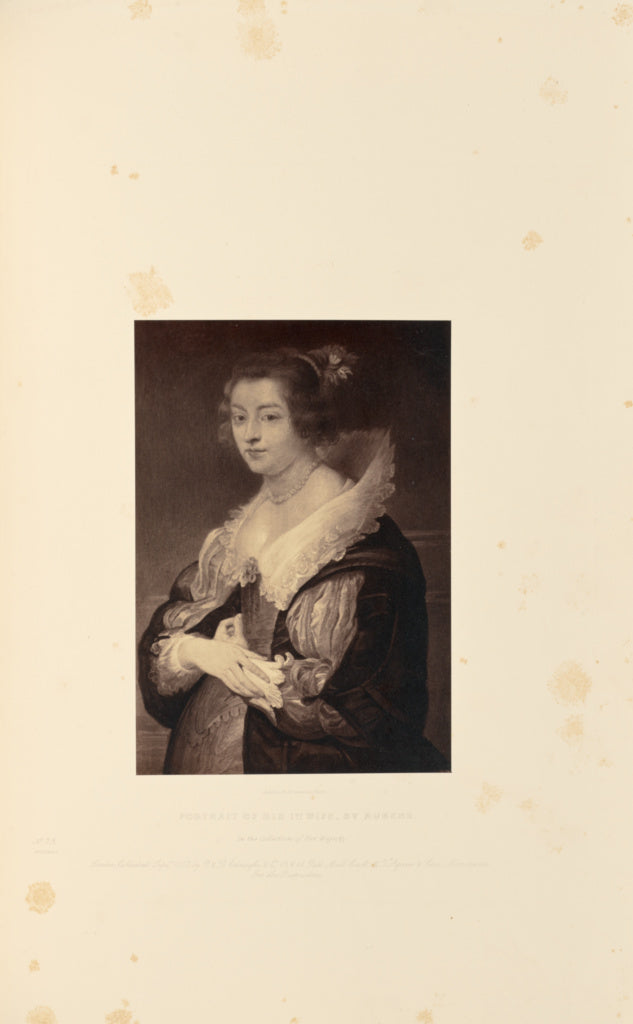 Caldesi & Montecchi:Portrait of His First Wife, by Rubens, Poster Print Wall Art