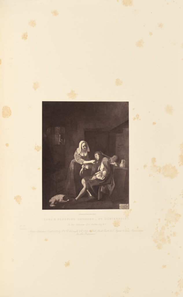 Caldesi & Montecchi:Girl and Sleeping Cavalier, by Ochtervel, Poster Print Wall Art