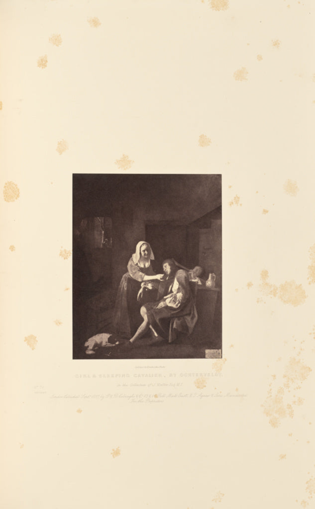 Caldesi & Montecchi:Girl and Sleeping Cavalier, by Ochtervel,16x12