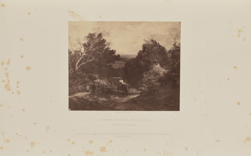 Caldesi & Montecchi:Crossing the Brook, by J. Linnell, Poster Print Wall Art